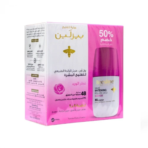 بيزلين رول للعرق رائحة عطر الورد 50 مل * 2