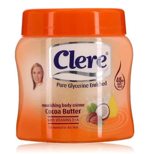 كريم مرطب للجسم بزبدة الكاكاو من كلير - 500مل