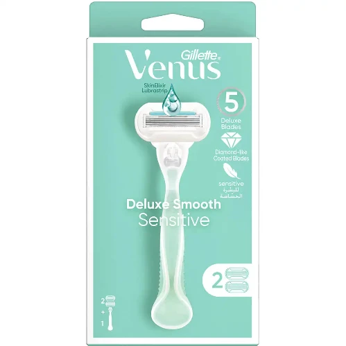 جيليت فينوس مكينةبشرة حساسة (5)+2شفرة